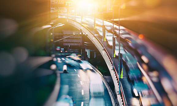 Autobahn von oben