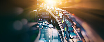 Autobahn von oben